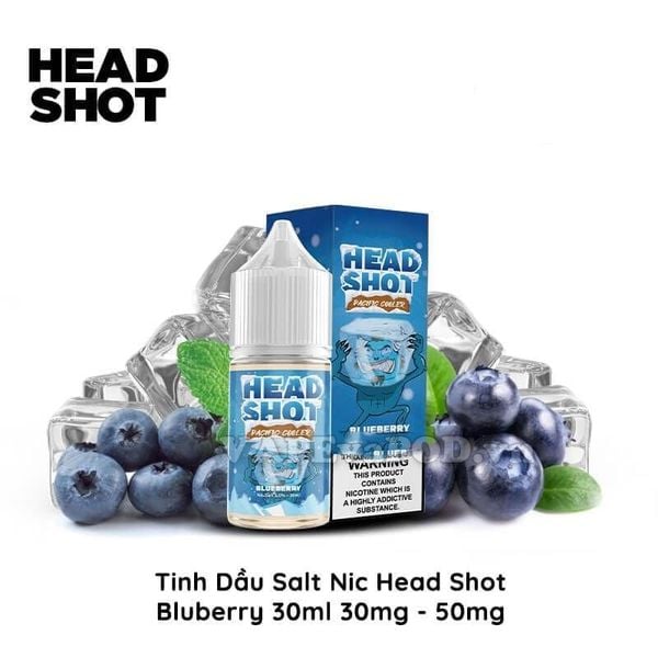 Head Shot Blueberry 30ml - Tinh Dầu Vape Pod Salt Nic