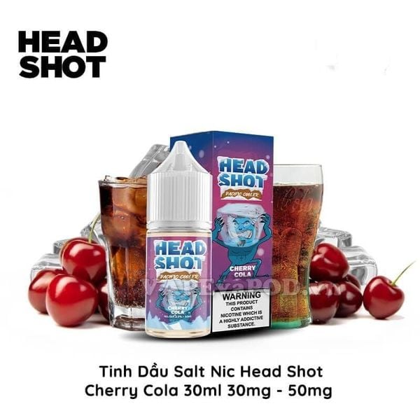 Head Shot Cherry Cola 30ml - Tinh Dầu Vape Pod Salt Nic