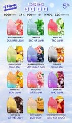 CS25 CS8000 Pine Apple Ice - Vape Pod 1 Lần 8000 Hơi