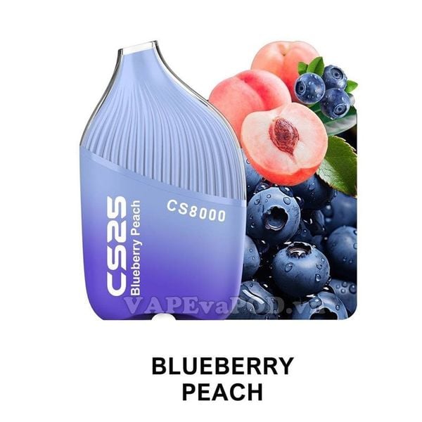 CS25 CS8000 Blueberry Peach - Vape Pod 1 Lần 8000 Hơi