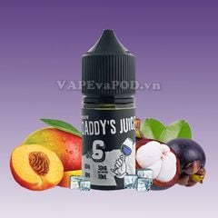 Daddy's Juice No.6 Salt Peach Mangosteen 30ml - Tinh Dầu Vape Pod Salt Nic