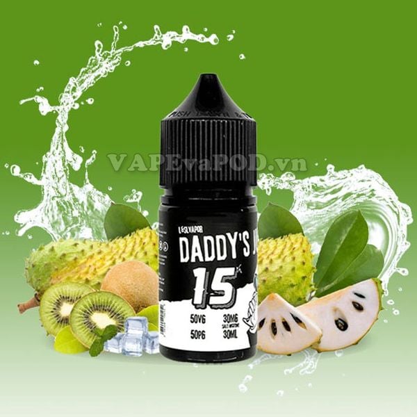 Daddy's Juice No.15 Salt Soursop Kiwi 30ml - Tinh Dầu Vape Pod Salt Nic