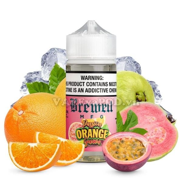 Brewell MFG Passion Orange Guava 100ml - Tinh Dầu Vape