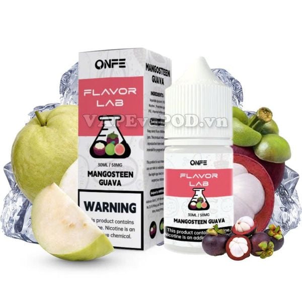 ONFE Flavor Lab Mangosteen Guava 30ml - Tinh Dầu Vape Pod Salt Nic