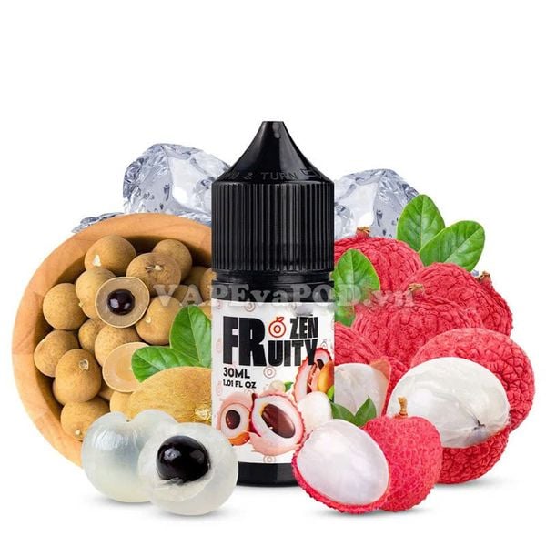 Frozen Fruity Iced Burst Logan Lychee 30ml - Tinh Dầu Vape Pod Salt Nic