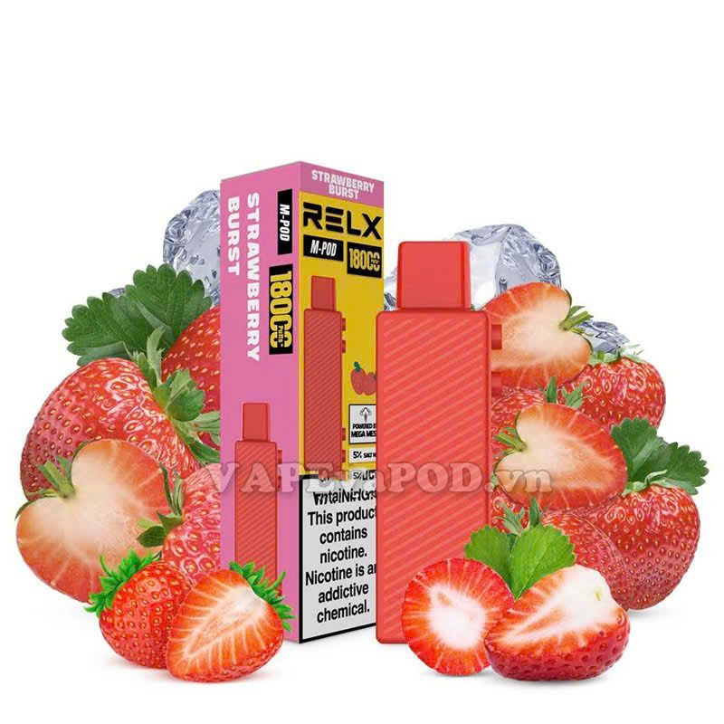 RELX M Pod Strawberry Burst - Pod 1 Lần 18000 Hơi