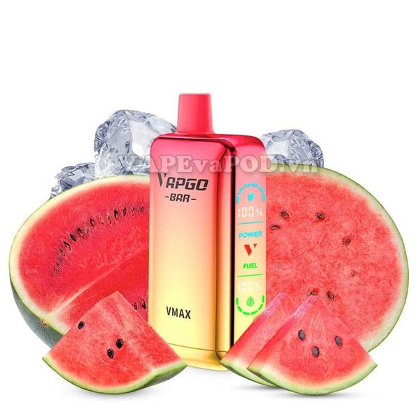 Vapgo Bar VMax Refrigerate Watermelon - Pod 1 lần 15000 Hơi