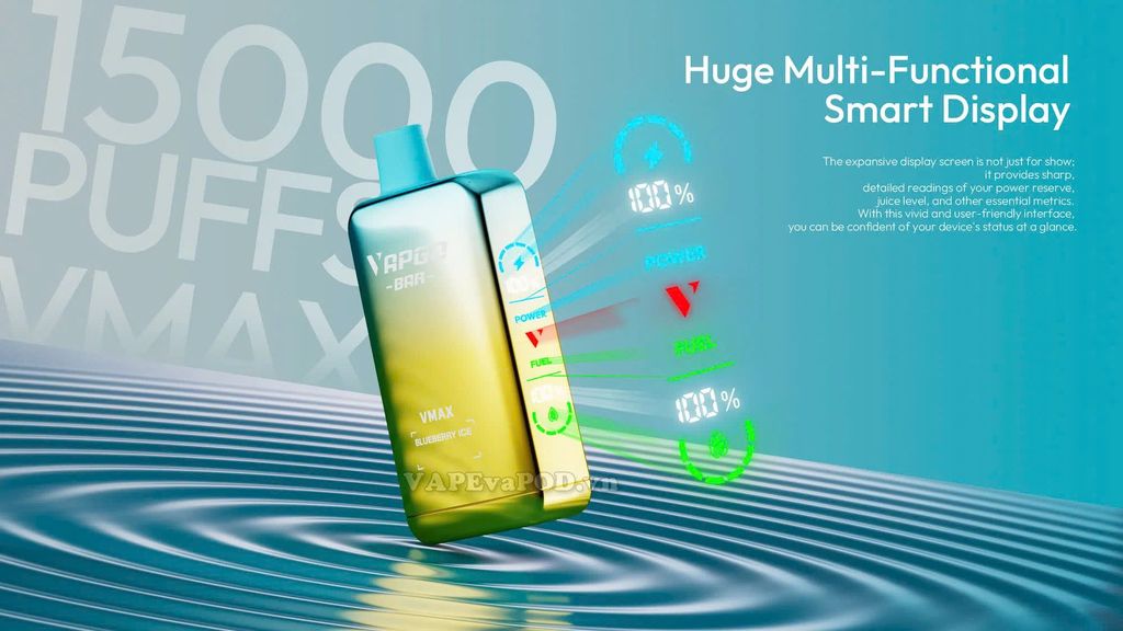 Vapgo Bar VMax Refrigerate Watermelon - Pod 1 lần 15000 Hơi