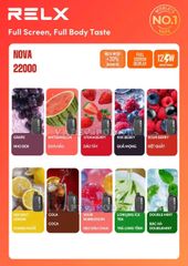 Relx Nova Seasalt Lemon - Pod 1 lần 22000 Hơi