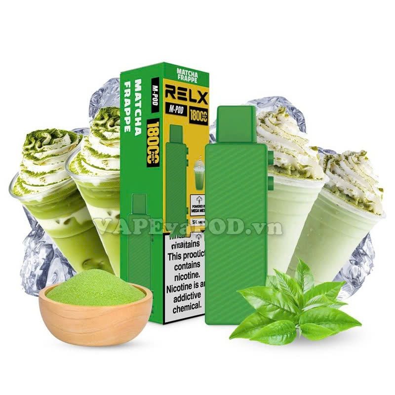 RELX M Pod Matcha Frappe - Pod 1 Lần 18000 Hơi