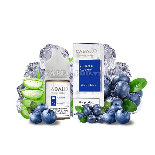Caballo Salt Blueberry Aloe Vera 30ml - Tinh Dầu Vape Pod Salt Nic