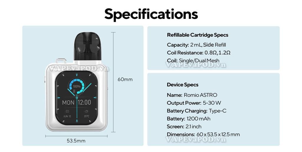 Romio ASTRO 30W Pod Kit Chính Hãng