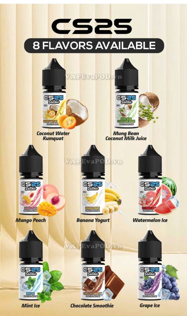 CS25 Salt Banana Yogurt 30ml - Tinh Dầu Vape Pod Salt Nic