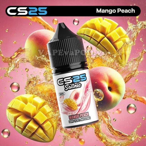 CS25 Salt Mango Peach 30ml - Tinh Dầu Vape Pod Salt Nic