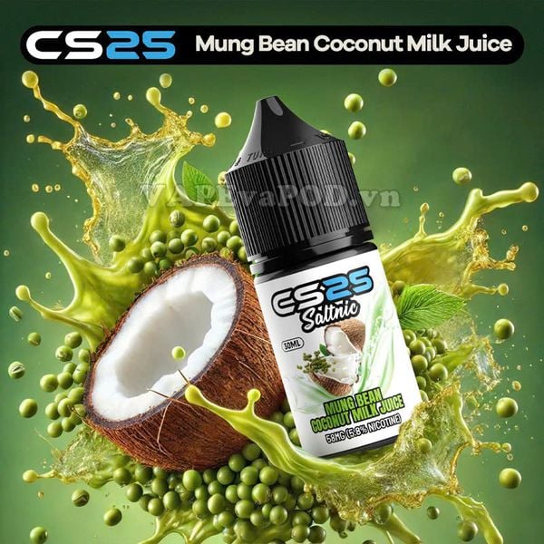 CS25 Salt Mung Bean Coconut Milk Juice 30ml - Tinh Dầu Vape Pod Salt Nic