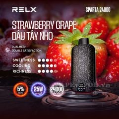 Relx Sparta Strawberry Grape - Pod 1 Lần 24000 Hơi