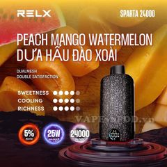 Relx Sparta Peach Mango Watermelon - Pod 1 Lần 24000 Hơi