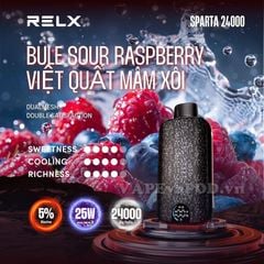 Relx Sparta Blue Sour Raspberry - Pod 1 Lần 24000 Hơi