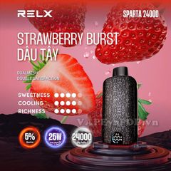 Relx Sparta Strawberry Burst - Pod 1 Lần 24000 Hơi