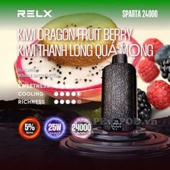 Relx Sparta Kiwi Dragon Fruit Berry - Pod 1 Lần 24000 Hơi