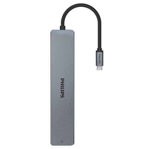  Hub Philips SWV6118G 8in1 USB-C to HDMI+USB*2+PD+RJ45+SD+TF 