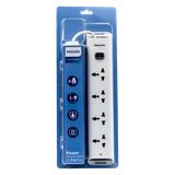  Ổ cắm điện Philips CHP2442WB, 4 lỗ, dây dài 3m 