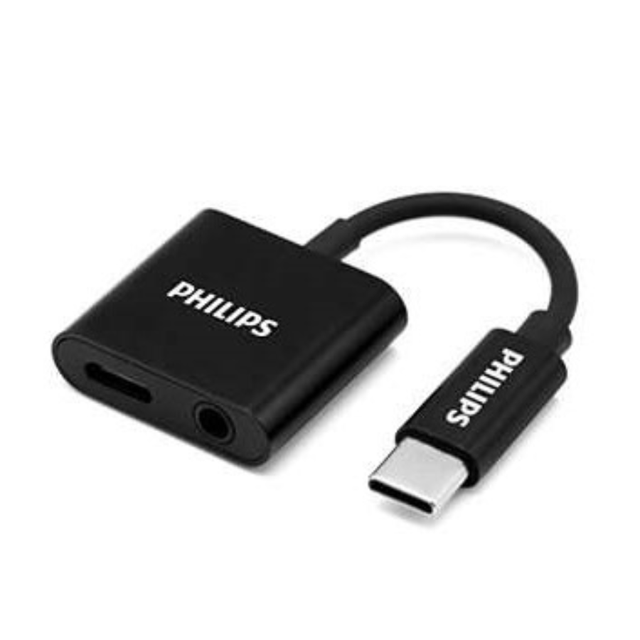  Bộ chuyển đổi Philips SWA3021 Type C sang Audio AUX 3.5mm và Type C 