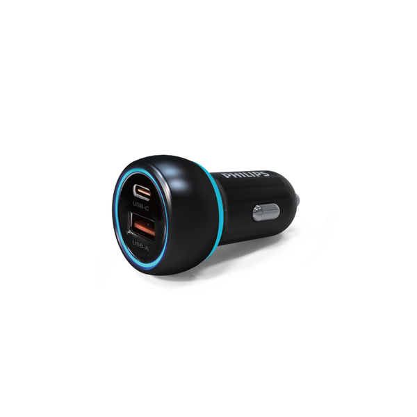  Tẩu sạc Philips DLP2552 Max 38W 1PD+1QC dùng trên ô tô 