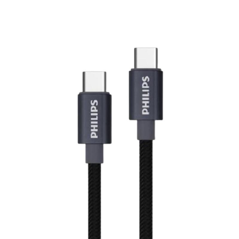  Cáp sạc Philips DLC5533 Type C to Type C, 1M (USB2.0) MAX60W 