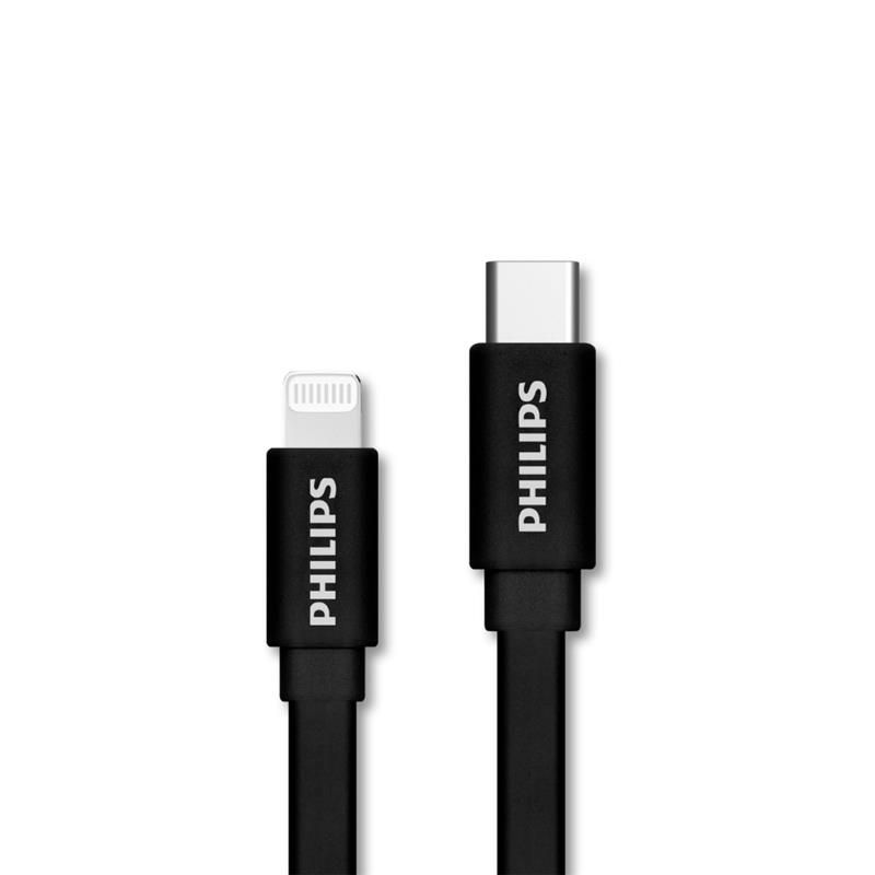  Cáp sạc Philips DLC9543 Type C to Lightning, Chuẩn MFI, 1.2M 