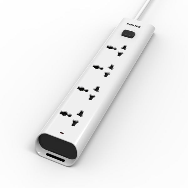  Ổ cắm điện Philips CHP2442WB, 4 lỗ, dây dài 3m 