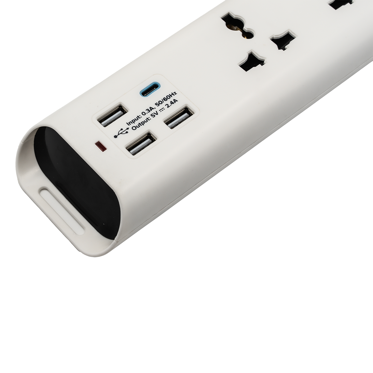  Ổ cắm điện Philips CHP4335WB, 3 lỗ, 3m, 3 USB-A + 1 Type-C total 2.4A 