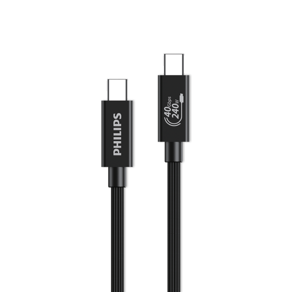  Cáp sạc Philips DLC2608SR Type - C to Type - C (USB 4.0) Max 240W 1M 