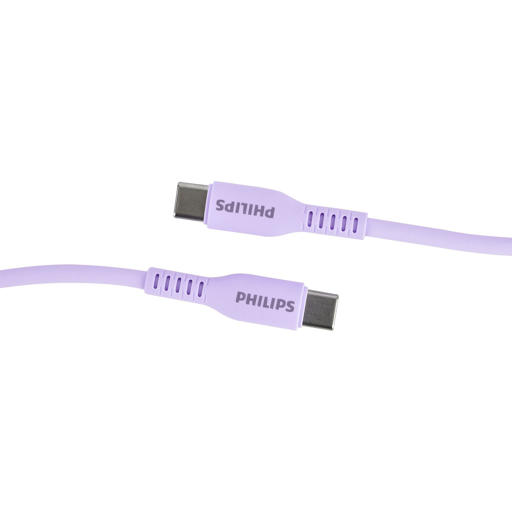  Cáp sạc Philips DLC8601 Type - C to Type - C (USB 2.0), 1.2M, Max 60W 