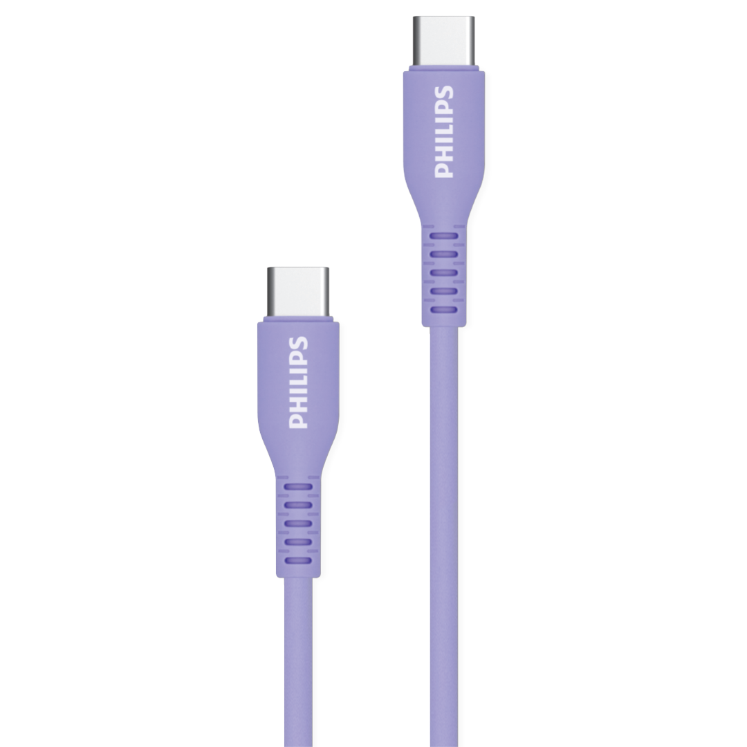  Cáp sạc Philips DLC8601 Type - C to Type - C (USB 2.0), 1.2M, Max 60W 