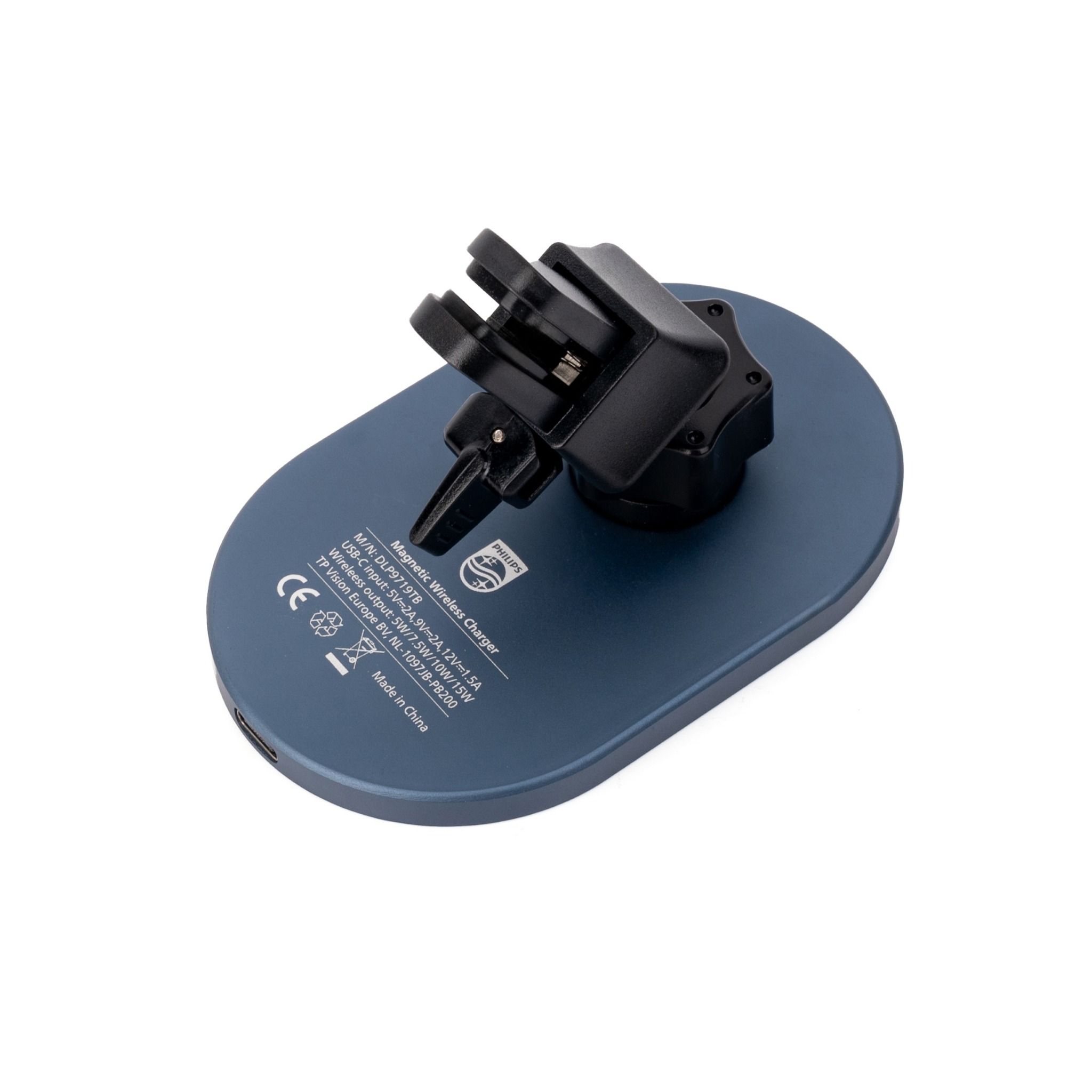  Giá đỡ kèm sạc không dây Philips DLP9719 dùng trên ô tô 