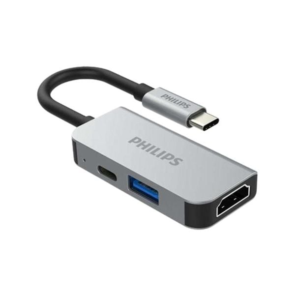 Hub Philips SWV6113G 3 in 1 USB-C to HDMI, USB, PD 