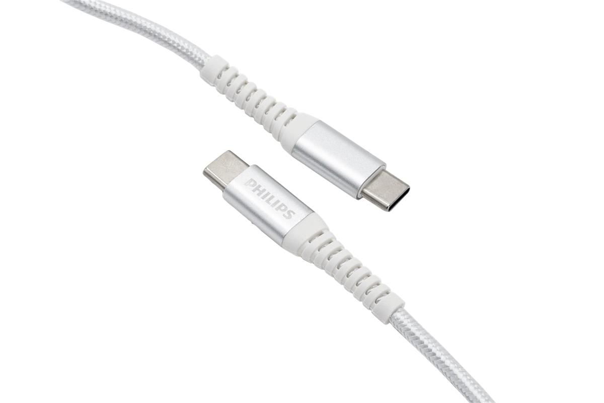  Cáp sạc Philips DLC9530 Type C to Type C (USB2.0), 1M, Max 100W 