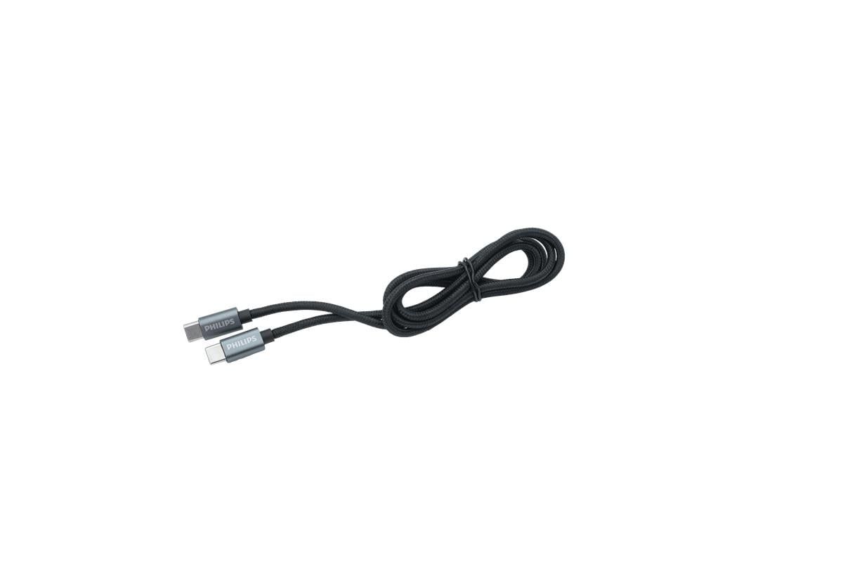  Cáp sạc Philips DLC5533 Type C to Type C, 1M (USB2.0) MAX60W 