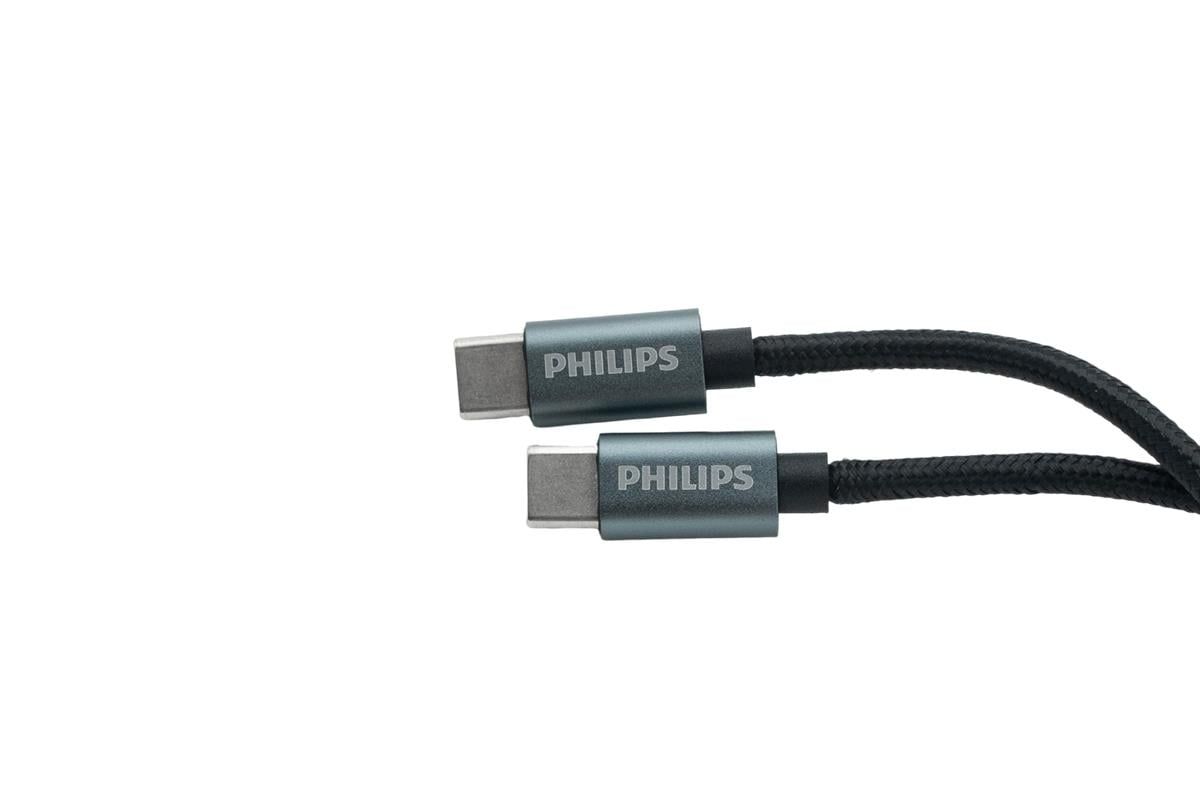  Cáp sạc Philips DLC5533 Type C to Type C, 1M (USB2.0) MAX60W 