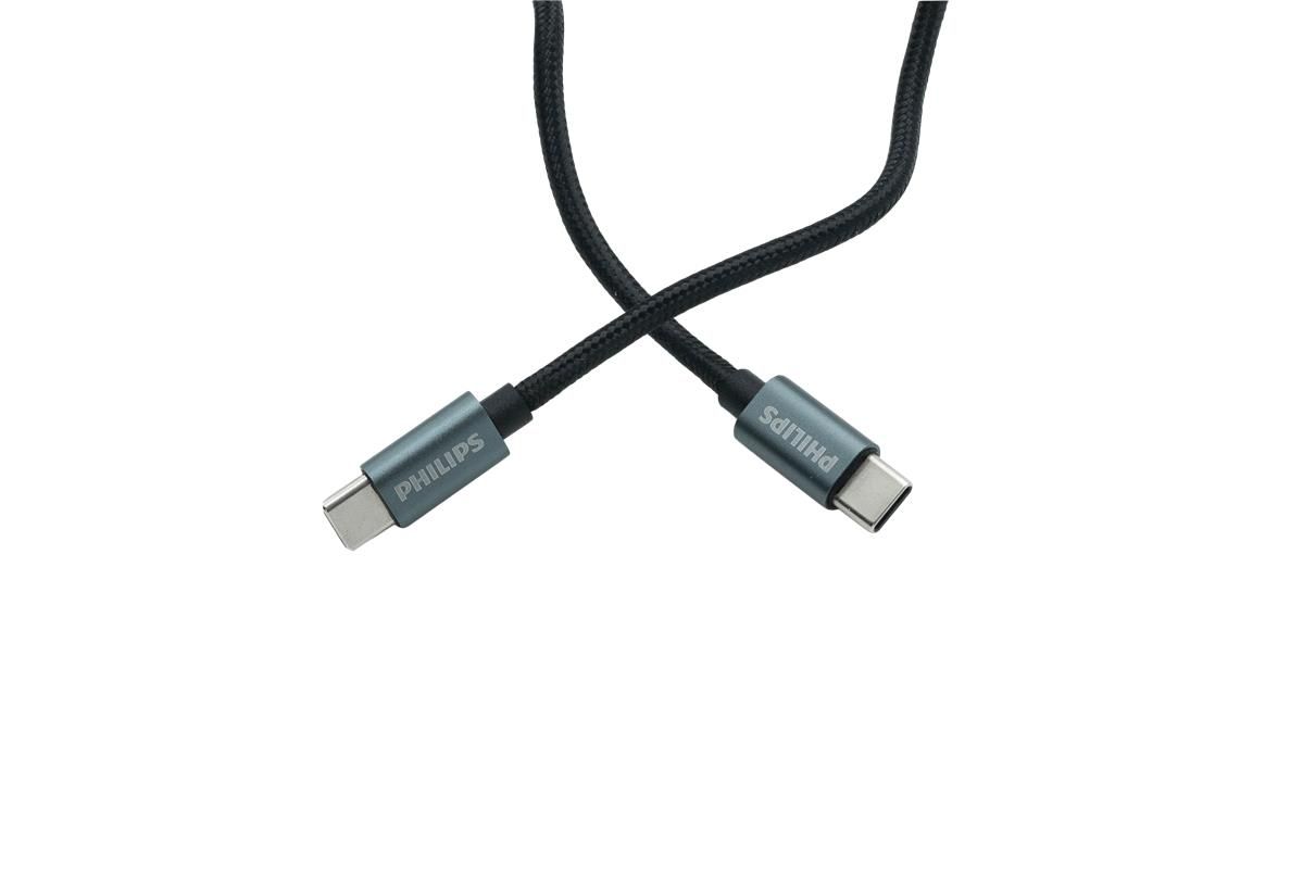  Cáp sạc Philips DLC5533 Type C to Type C, 1M (USB2.0) MAX60W 