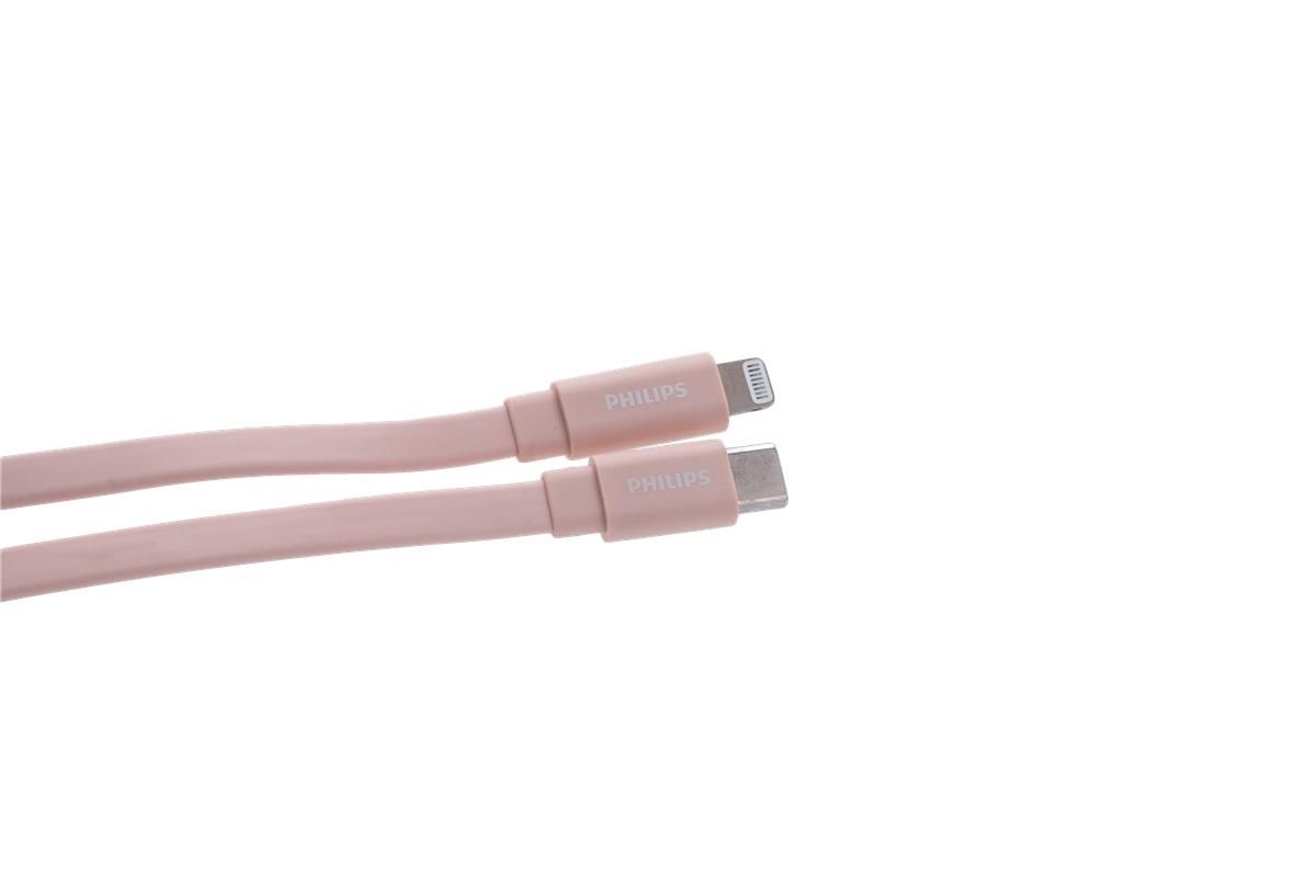  Cáp sạc Philips DLC7546 Type C to Lightning chuẩn MFI 1.2M 