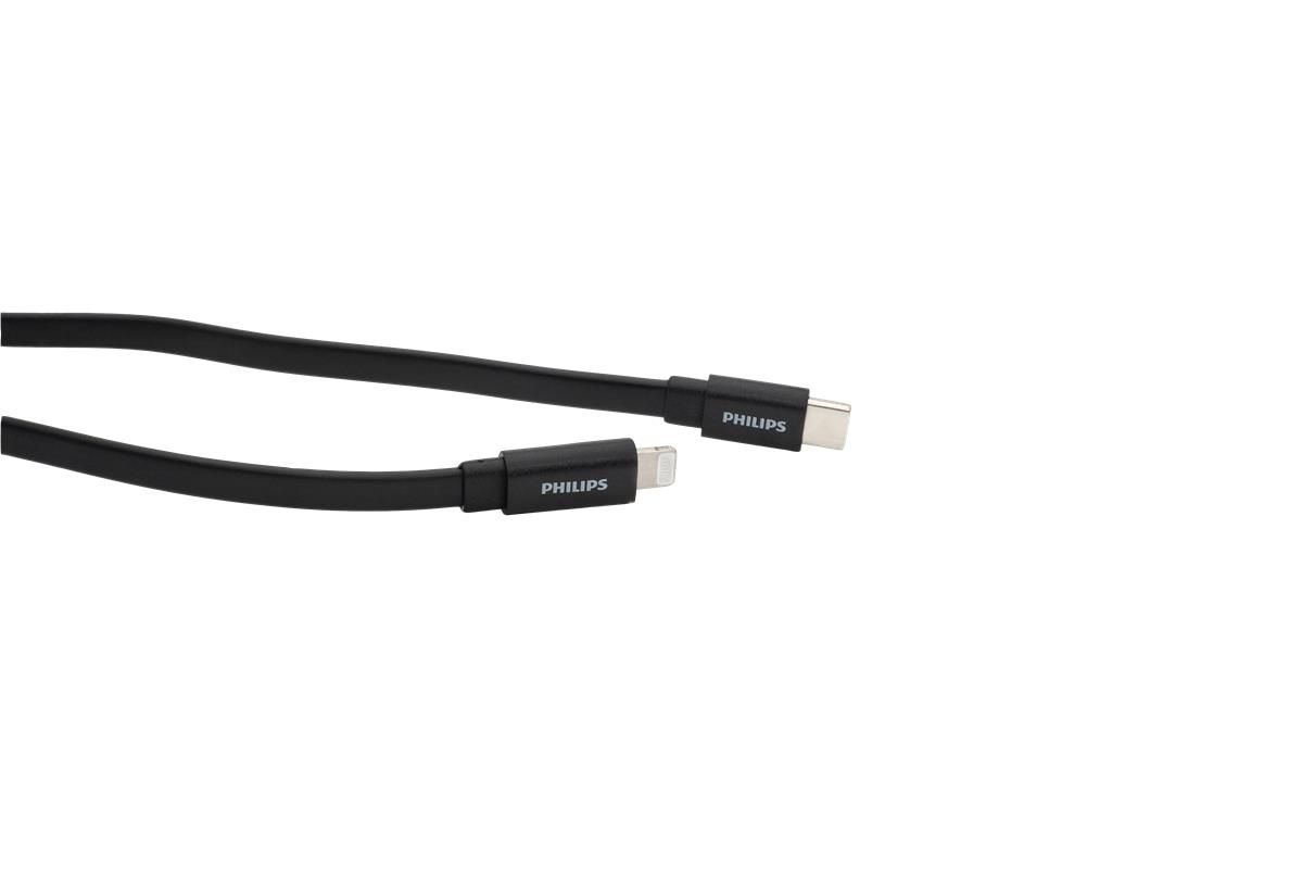 Cáp sạc Philips DLC9543 Type C to Lightning, Chuẩn MFI, 1.2M 