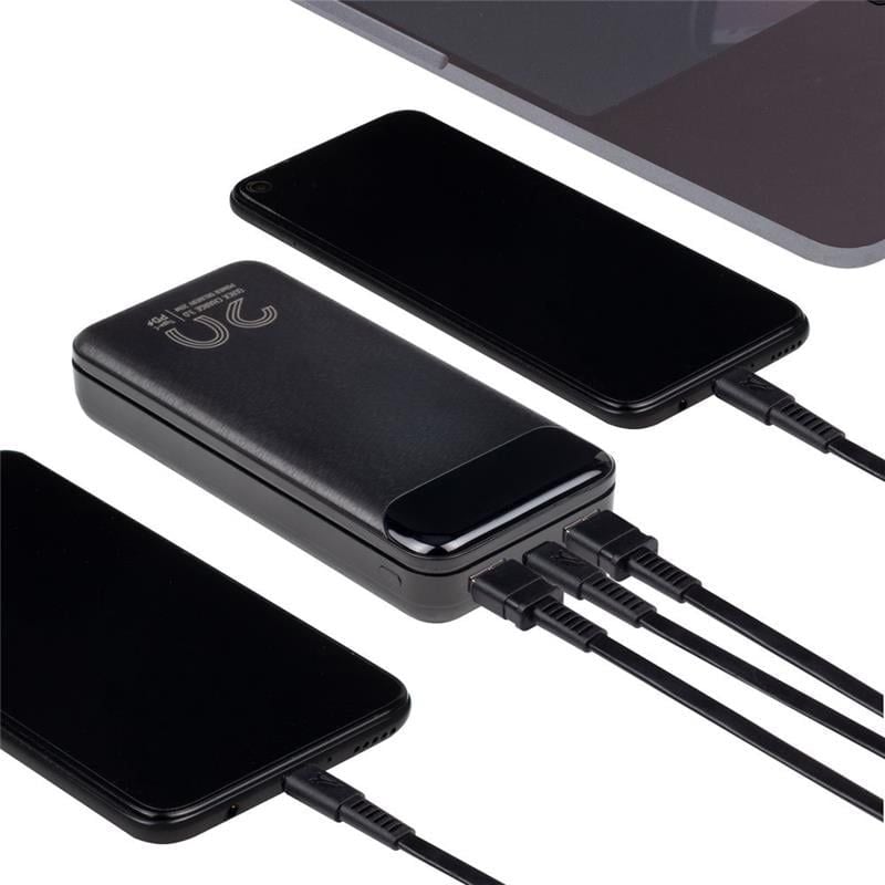 Pin sạc dự phòng Rivacase VA2580 20000mAh QC/PD 20W, LCD 
