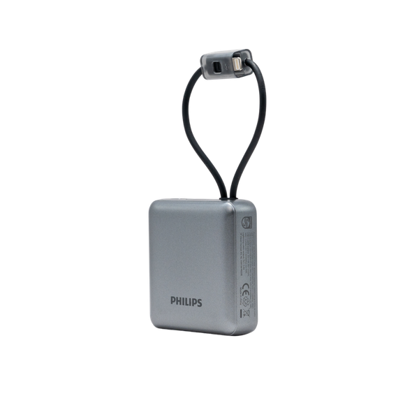  [New] Pin sạc dự phòng nhỏ gọn 10.000mAh Philips DLP2713 - Kèm cáp Type-C và Lightning 