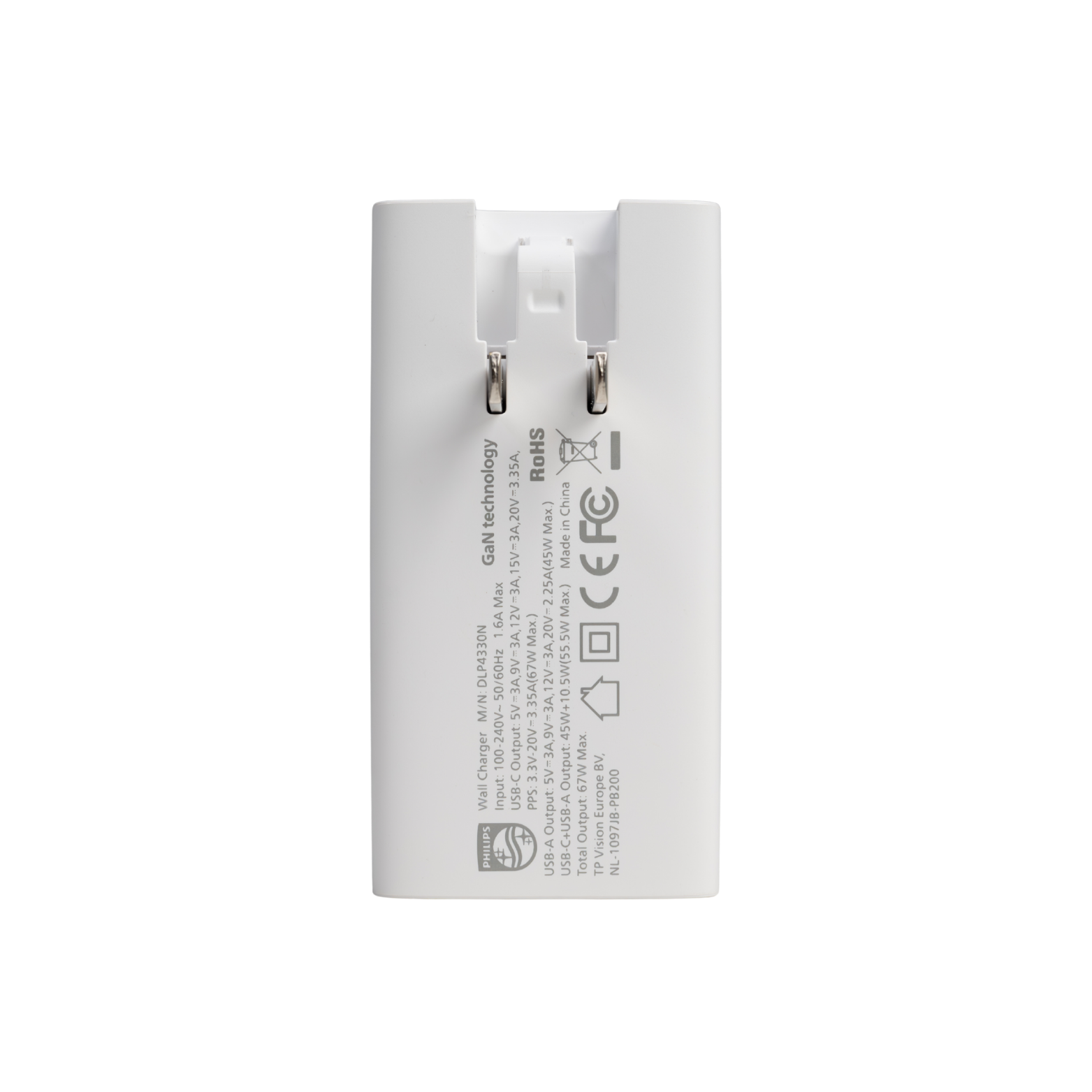  [New] Củ sạc nhanh Philips DLP4330N / DLP4325N PD67W - Nhỏ, gọn, đút vừa túi áo, hỗ trợ sạc cho Laptop/Macbook 