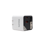  [New] Củ sạc nhanh Philips DLP6335 PD65W - Tích hợp dây kéo dài Type C tiện lợi 