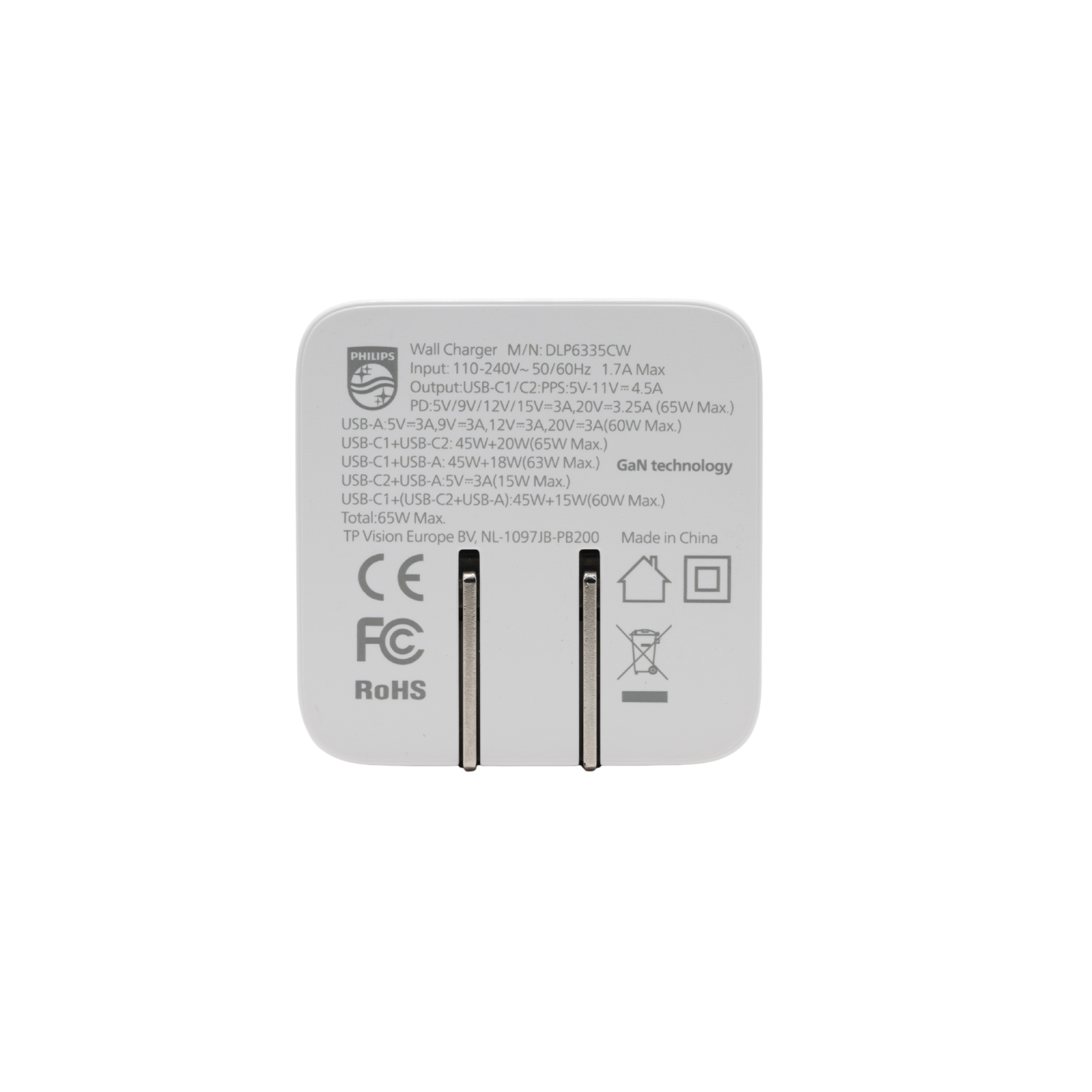  [New] Củ sạc nhanh Philips DLP6335 PD65W - Tích hợp dây kéo dài Type C tiện lợi 