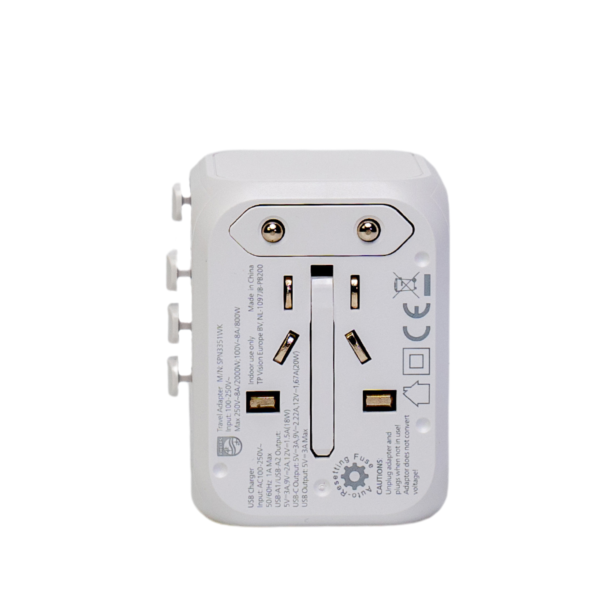  Ổ cắm điện du lịch Philips SPN3351 
