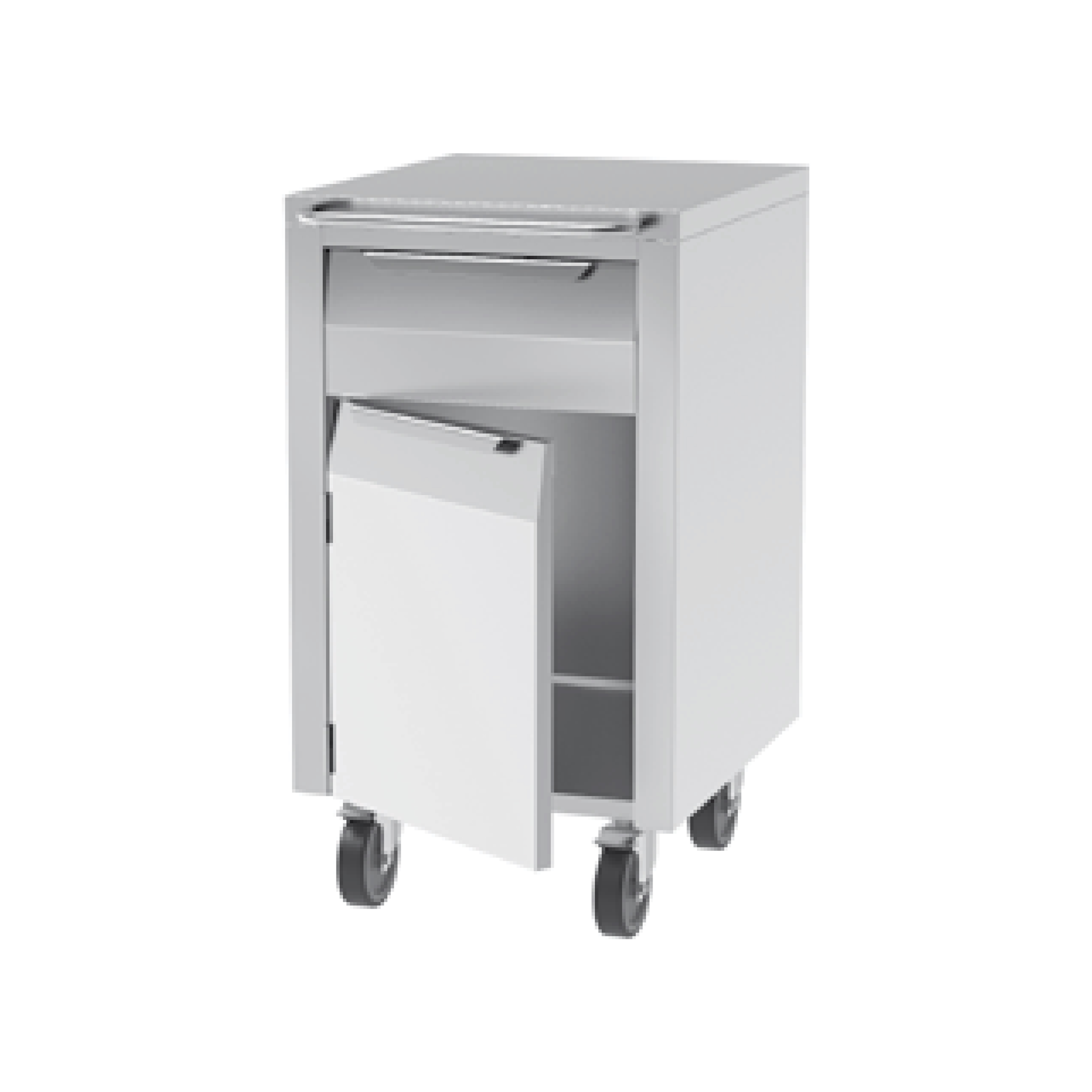  Tủ di động độc lập 1 ngăn kéo và 1 cửa bản lề H900 